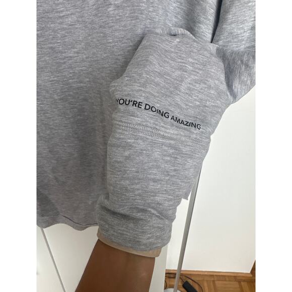 Offline by Aerie Gray Mock Neck Pullover Buttery Soft Sweatshirt Size M Like New - Picture 2 of 7